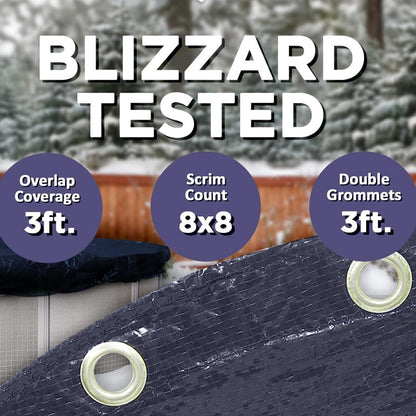 🔥Hot Sale 50% OFF🔥 210D Oxford Pool Cover – Waterproof, UV-Resistant, Windproof, 18FT Round 🏊