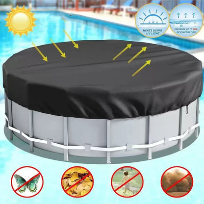 🔥Hot Sale 50% OFF🔥 210D Oxford Pool Cover – Waterproof, UV-Resistant, Windproof, 18FT Round 🏊