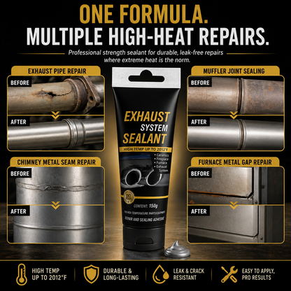 🎉✨Buy 3 Get 1 Free Limited Offer！🛠All-purpose repair！High Temperature Exhaust Repair Sealant