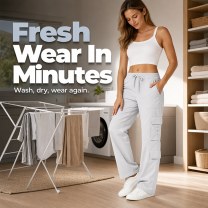 Women's Casual Multi-Pocket Elastic Waistband Cargo Pants