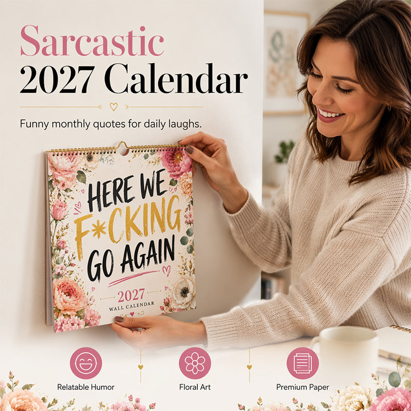 🔥2027 Funny Wall Calendar Stylish Decor Calendar For Ladies & Girls
