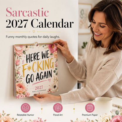 🔥2027 Funny Wall Calendar Stylish Decor Calendar For Ladies & Girls