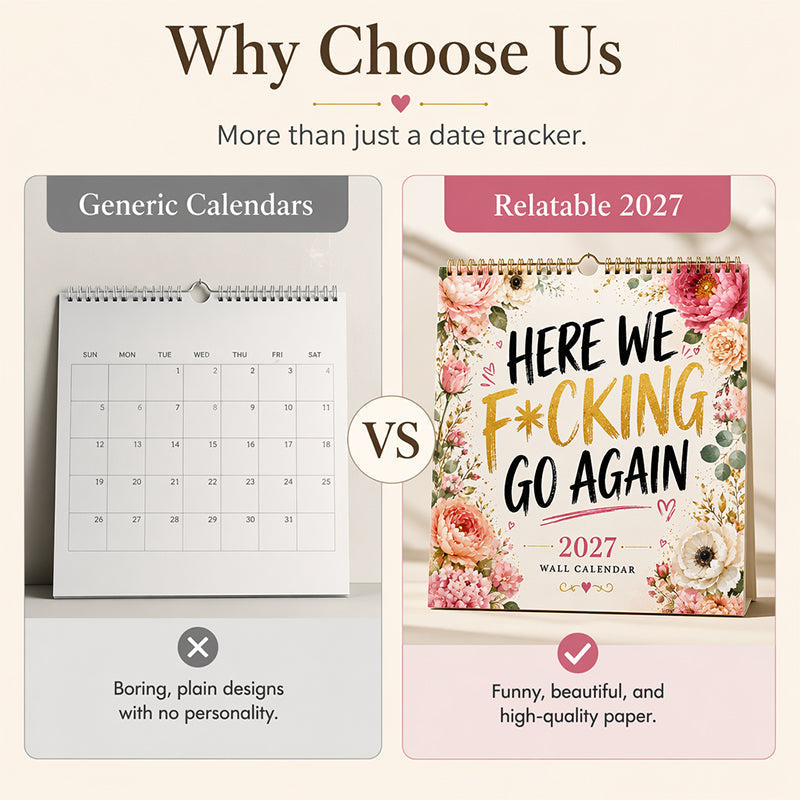 🔥2027 Funny Wall Calendar Stylish Decor Calendar For Ladies & Girls