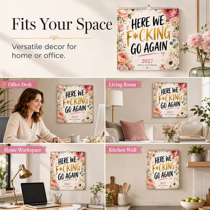 🔥2027 Funny Wall Calendar Stylish Decor Calendar For Ladies & Girls