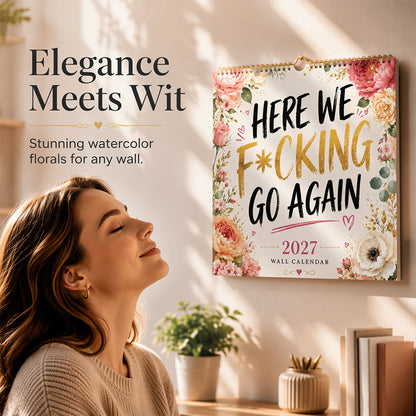 🔥2027 Funny Wall Calendar Stylish Decor Calendar For Ladies & Girls