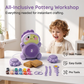 🏺🪐Kids Electric Pottery Wheel Kit with Foot Pedal, Clay & Paints