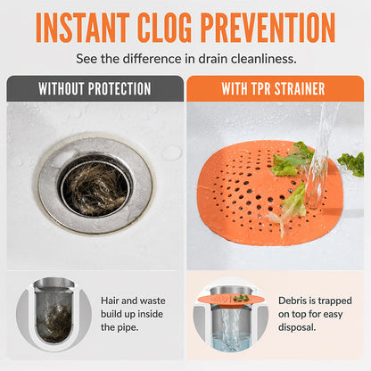 Clog-Blocking Drain Cover
