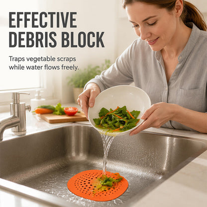 Clog-Blocking Drain Cover