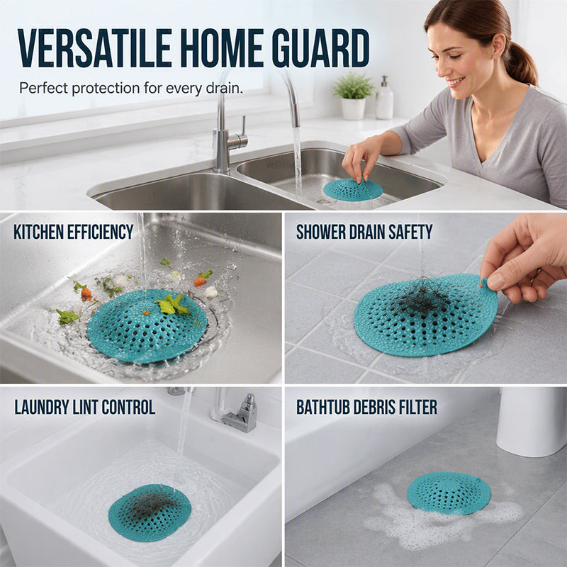 Clog-Blocking Drain Cover