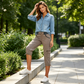 🛠️🌬️Women's High-Waist Cargo Capri Pants