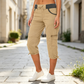 🛠️🌬️Women's High-Waist Cargo Capri Pants