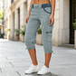 🛠️🌬️Women's High-Waist Cargo Capri Pants