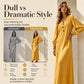 👗 Casual V-Neck Maxi Dress with Puff Sleeves – Flowing Silhouette for Effortless Style