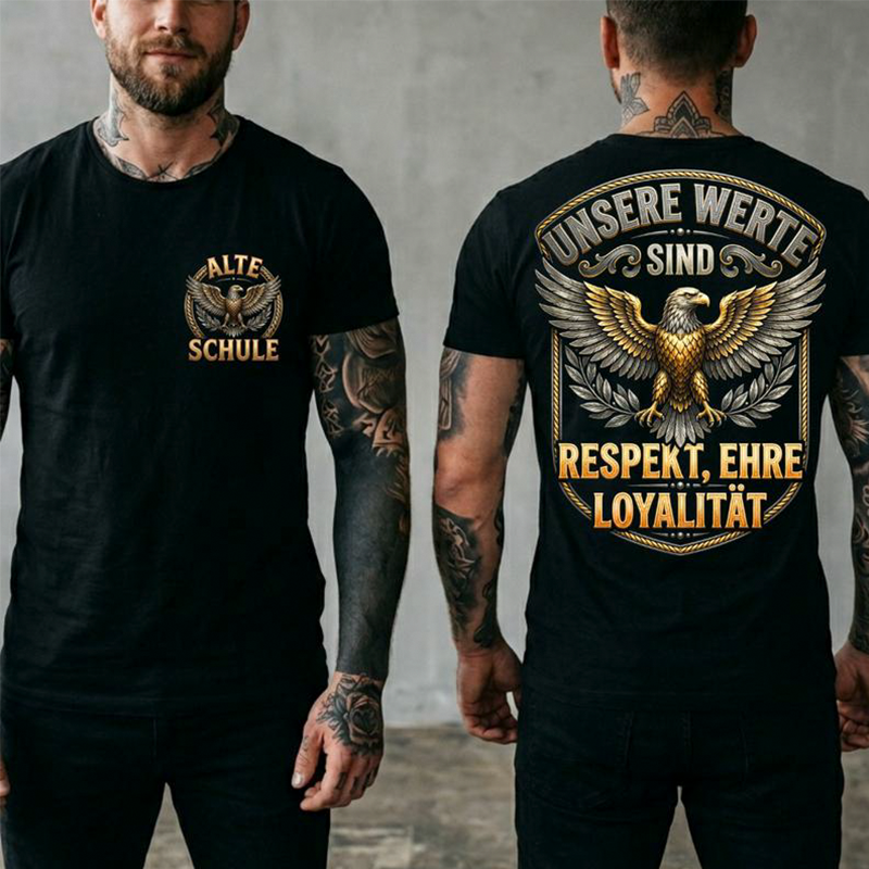 ⏳Time-Limited Special⏰American Eagle Short Sleeve T-Shirt – Breathable Crew Neck & Fade-Resistant Print for All-Day Comfort