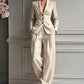 🍂🧥Seasonal Style - Casual 2-Piece Blazer & Trousers – Breezy Comfort & Clean Silhouette for Autumn