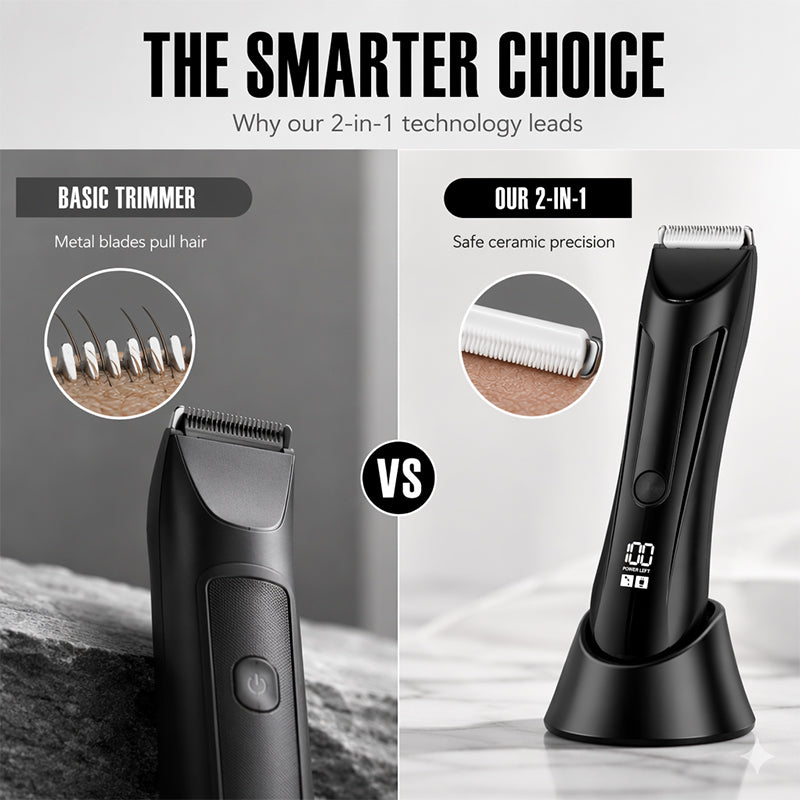 🎉 2026 Sale — Over 36,000 Sold! 💞 Men's 2-in-1 Body Hair Trimmer