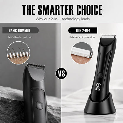 🎉 2026 Sale — Over 36,000 Sold! 💞 Men's 2-in-1 Body Hair Trimmer