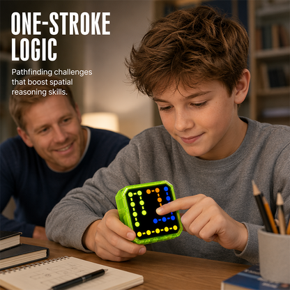 📱Stay away from electronic products💢Kids Interactive LED Logic Puzzle Game