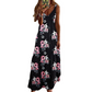 Bestseller🏆👗 Printed Strap Maxi Dress – Elegant V-Neck & Airy Fit for Garden Parties or City Strolls