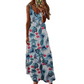 Bestseller🏆👗 Printed Strap Maxi Dress – Elegant V-Neck & Airy Fit for Garden Parties or City Strolls