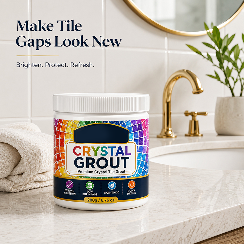 ✨Waterproof Crystal Tile Grout 💪High Strength Anti-Mold Tile Gap Sealer For Bathroom Floor