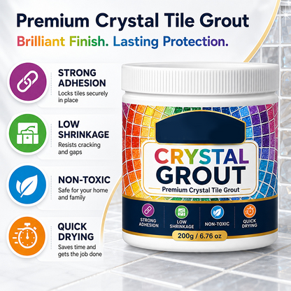 ✨Waterproof Crystal Tile Grout 💪High Strength Anti-Mold Tile Gap Sealer For Bathroom Floor