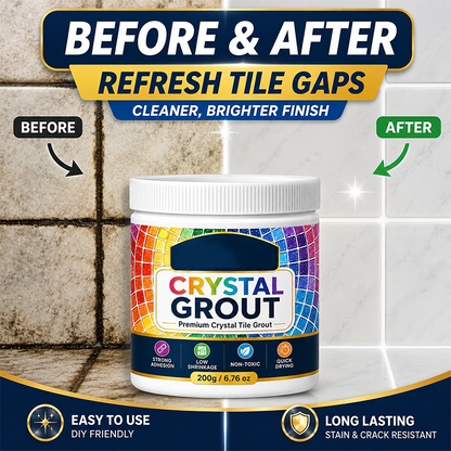 ✨Waterproof Crystal Tile Grout 💪High Strength Anti-Mold Tile Gap Sealer For Bathroom Floor