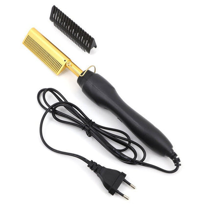 ✨️Amazing Discount on 🔥2026 New Arrival！🎁💇‍♀️Heats in 3 Seconds & Shapes in 5 Seconds！👱‍♀️Create Perfect Hairstyles Quickly！✨️Portable Electric Hair Straightening and Curling Comb