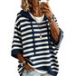 ✨🛍️Fresh Drop - Casual Hooded Pullover with Stripes – Easy Style for Coffee Runs or Relaxed Days