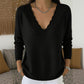 🌸Hot Sale 50% OFF💖Women's Scalloped V-Neck Knit Sweater