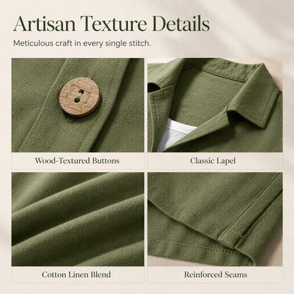 ⭐Trending Now⭐ Retro Cotton Linen Oversized Shirt – Natural Breathable Fabric & Timeless Style for Every Body