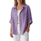 ⭐Trending Now⭐ Retro Cotton Linen Oversized Shirt – Natural Breathable Fabric & Timeless Style for Every Body