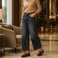 🌸Hot Sale 50% OFF💖Women's Casual Straight-Leg Cropped Jeans