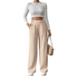 Women's High-Waist Wide-Leg Trousers