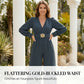 Elegant V-Neck Wide-Leg Jumpsuit with Belt