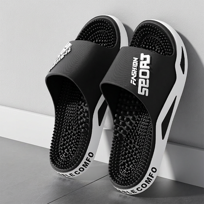 ⏳Time-Limited Special⏰Men Massage Slippers Non Slip House Slides with Arch Support