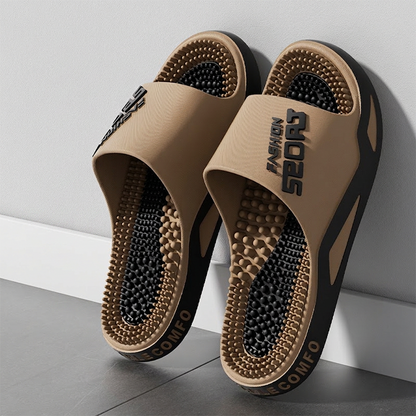 ⏳Time-Limited Special⏰Men Massage Slippers Non Slip House Slides with Arch Support