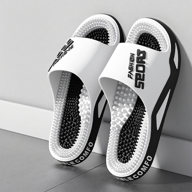⏳Time-Limited Special⏰Men Massage Slippers Non Slip House Slides with Arch Support