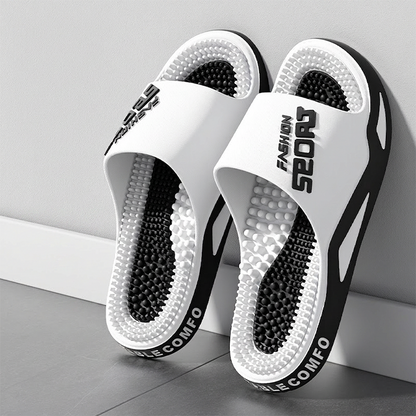 ⏳Time-Limited Special⏰Men Massage Slippers Non Slip House Slides with Arch Support