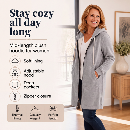 🔥✨ Women's Zip-Up Fleece Hoodies