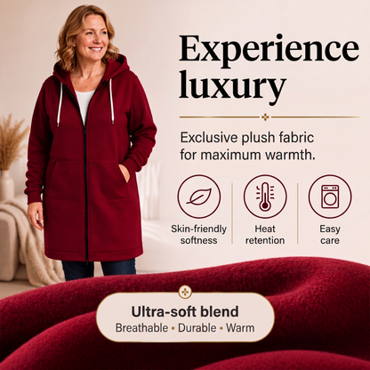 🔥✨ Women's Zip-Up Fleece Hoodies