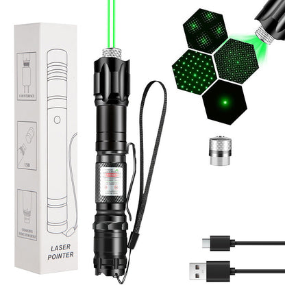 🛠️Portable Rechargeable Red & Green Laser Flashlight – USB Rechargeable Alignment & Inspection Device For Mechanics✨