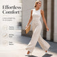 🌸Hot Sale 50% OFF💖Women's High Waisted Asymmetric Wrap Suit Pants
