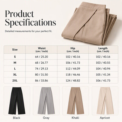 🌸Hot Sale 50% OFF💖Women's High Waisted Asymmetric Wrap Suit Pants