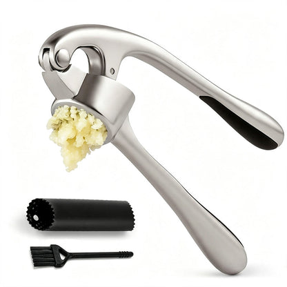 Premium Garlic Press with Soft Easy-Squeeze Ergonomic Handle