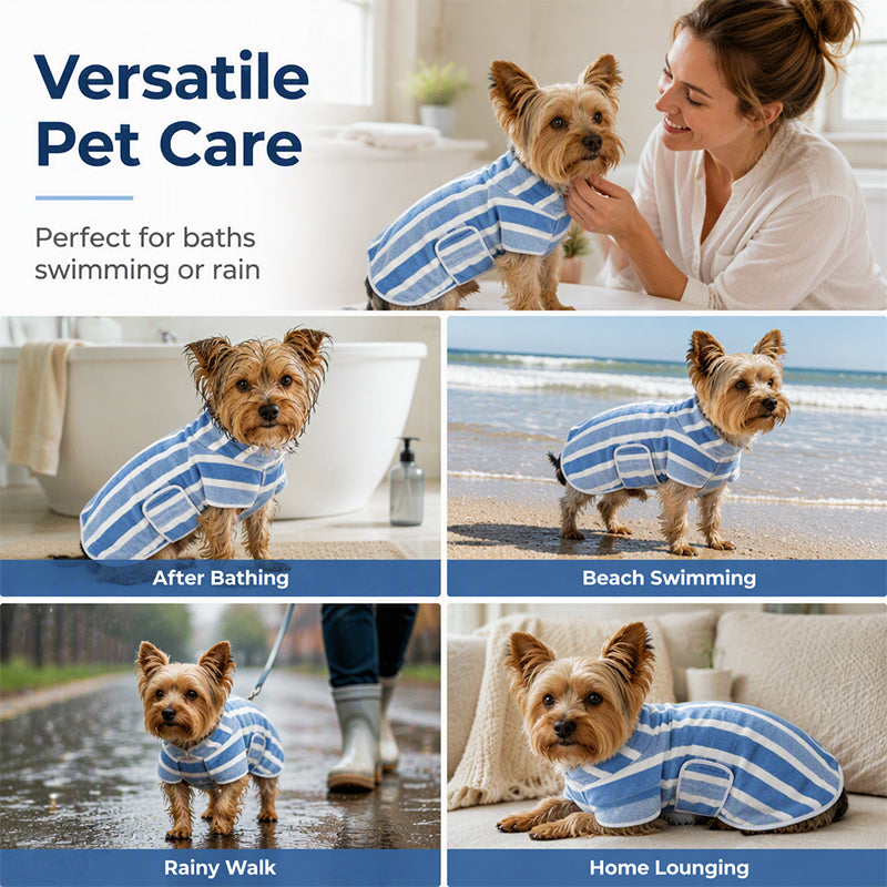 Super Absorbent Dog Bathrobe