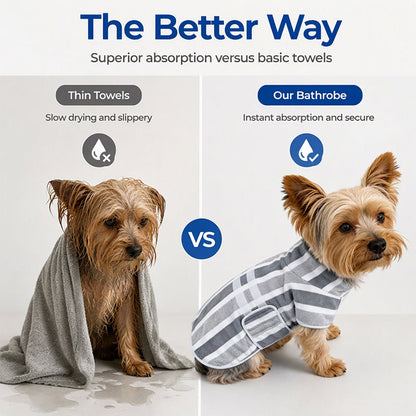 Super Absorbent Dog Bathrobe