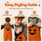 Kids Halloween Pumpkin Corduroy Overalls Suspender Shorts with Pockets