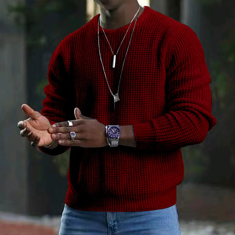 ✨The 2026 collection with 50% off 🎁JMIERR Men’s crew-neck jumpers – soft, relaxed jumpers, classic long-sleeved jumpers with ribbed hems