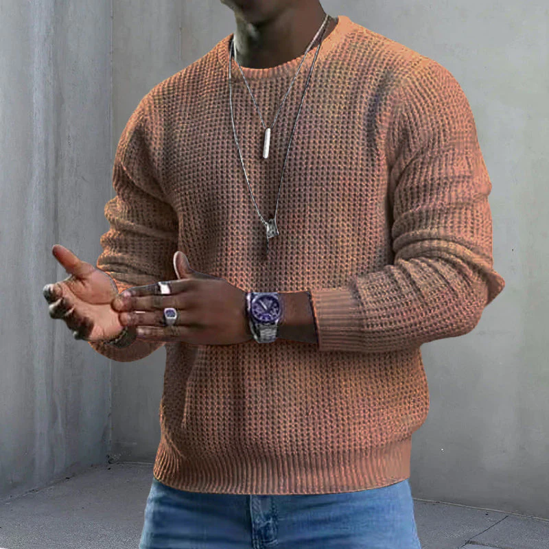 ✨The 2026 collection with 50% off 🎁JMIERR Men’s crew-neck jumpers – soft, relaxed jumpers, classic long-sleeved jumpers with ribbed hems
